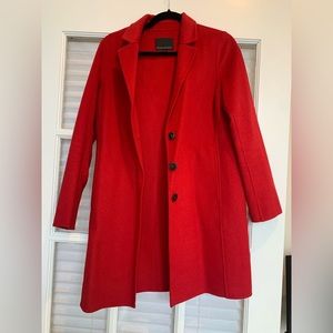 BANANA REPUBLIC red peacoat
